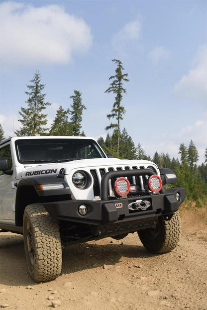 ARB Stubby Bar Front Bumper for SUV – Fits 2018-2025 Jeep Wrangler JL / 2020-2025 Gladiator JT – Black Steel, With Grille Guard, Winch & D-Ring Mounts (1PC)