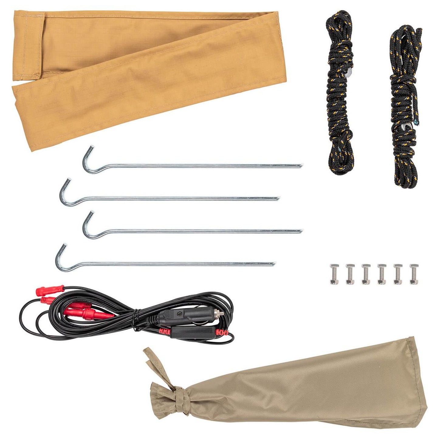 ARB Hard Case Awning With LED Light – 2.5M Silver / Aluminum Encased Waterproof Shade