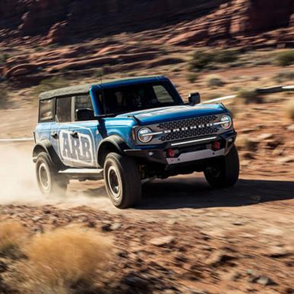 ARB Non-Winch Front Bumper for 2021–2024 Ford Bronco Wide Fender Flares – Textured Black Steel