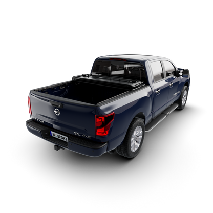 Worksport AL4 Hard Aluminum Full Bed Access Tonneau Cover for 2016–2023 Nissan Titan w/Utility Brackets – 5'6" Short Bed (Without Utility Track)