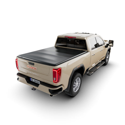 Worksport Vinyl Tri-Fold Tonneau Cover SC3 6'9" Fits 2020-23 Chevrolet Silverado/GMC Sierra HD w/o Utility Track System Standard Bed
