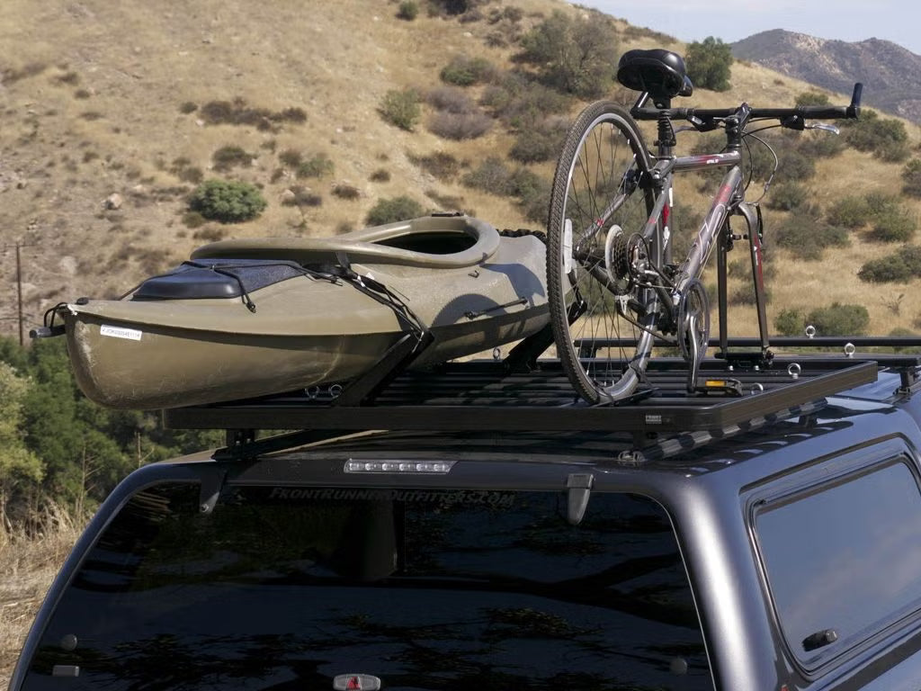 Front Runner Slimline II Rack Kit for Truck Canopy or Trailer – Tall Design, 1475(W) x 1560(L), Black Aluminum