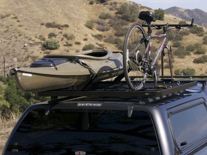 Front Runner Slimline II Rack Kit for Truck Canopy or Trailer – Tall Design, 1475(W) x 1560(L), Black Aluminum