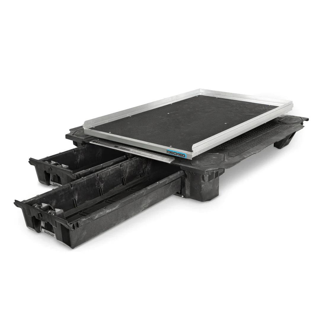 Cargo Glide Bed Slide Polished Aluminum Side Rail 6 Ft for Mid-Size Trucks (2004-2024)