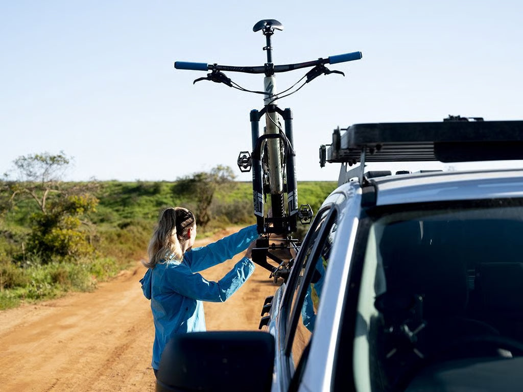 Front Runner Load Bed Rack Side Mount for Bike Carrier – Fits Pro Fork & Pro Thru Axle Carriers – Black Steel, Adjustable Design (1PC)
