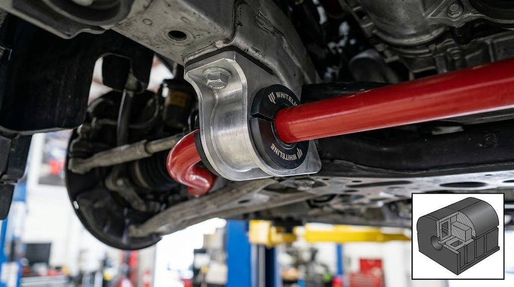 Whiteline Front Sway Bar Mount Bushing – Advanced Synthetic Elastomer for Optimal Performance