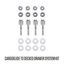 Cargo Glide, CGIK1 Bed Slide Installation Kit, Includes Grip Plus Nuts Pre-Bulbed