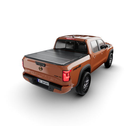 Worksport AL3 Full Bed Access Aluminum Tri-Fold Tonneau Cover – Fits 2022–2024 Nissan Frontier  5' Bed w/ Utility Brackets