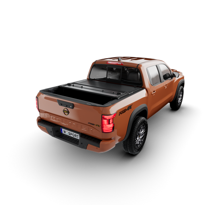 Worksport AL3 Full Bed Access Aluminum Tri-Fold Tonneau Cover – Fits 2022–2024 Nissan Frontier  5' Bed w/ Utility Brackets