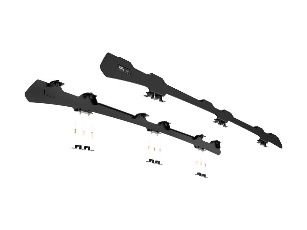 Front Runner Slimline II Roof Rack Kit for Truck – Fits 2007-2021 Toyota Tundra Crew Max – Black Aluminum, Low-Profile Cargo Rack (1PC)