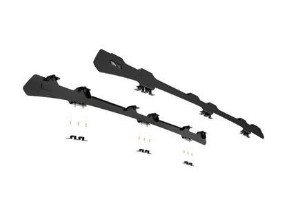 Front Runner Slimline II Roof Rack Kit for Truck – Fits 2007-2021 Toyota Tundra Crew Max – Black Aluminum, Low-Profile Cargo Rack (1PC)