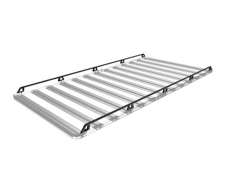 Front Runner Expedition Rail Kit – Side Rails for 2570mm(L) Slimline II Roof Rack – Black Aluminum & Stainless Steel, Low-Profile Design (1PC)