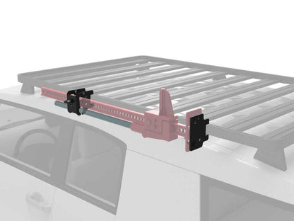Front Runner Hi-Lift Jack Bracket for Roof Rack – Fits All Hi-Lift Jack Sizes – Black Steel, Lockable, Weather-Resistant Design (1 Set)