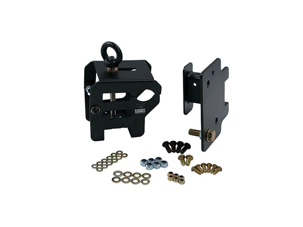 Front Runner Hi-Lift Jack Bracket for Roof Rack – Fits All Hi-Lift Jack Sizes – Black Steel, Lockable, Weather-Resistant Design (1 Set)