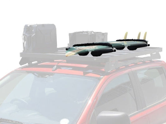 Front Runner Pro Surfboard, Windsurf & Paddle Board Carrier for Roof Rack – Black Steel, Adjustable Design, Weather-Resistant Rubber Pads (1PC)