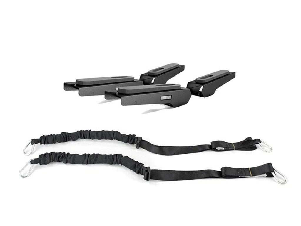 Front Runner Pro Surfboard, Windsurf & Paddle Board Carrier for Roof Rack – Black Steel, Adjustable Design, Weather-Resistant Rubber Pads (1PC)