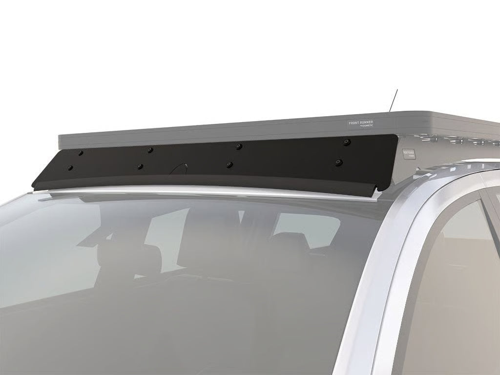 Front Runner Wind Fairing for Roof Rack – 1255mm Width – Black Aluminum, 1180(W) x 167(L), Aerodynamic Design (1PC)