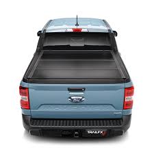 TrailFX Hard Tri-Fold Tonneau Cover for Pickup Trucks - Fits 2004-14 F-150, 2007-08 Mark LT (Black Aluminum)