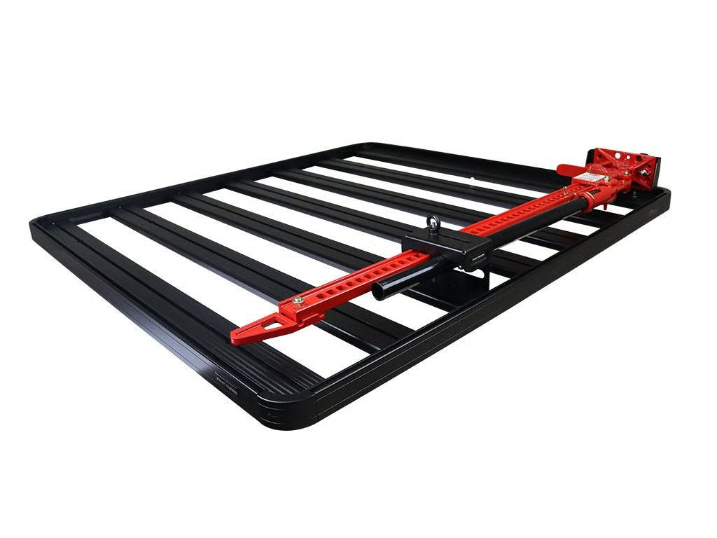Front Runner Hi-Lift Jack Bracket / Top Mount for Roof Rack – Black Steel, Weather-Resistant, Fits All Hi-Lift Jack Sizes (1 Set)