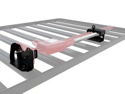 Front Runner Hi-Lift Jack Bracket / Top Mount for Roof Rack – Black Steel, Weather-Resistant, Fits All Hi-Lift Jack Sizes (1 Set)