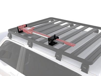 Front Runner Hi-Lift Jack Bracket / Top Mount for Roof Rack – Black Steel, Weather-Resistant, Fits All Hi-Lift Jack Sizes (1 Set)