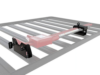 Front Runner Hi-Lift Jack Bracket / Top Mount for Roof Rack – Black Steel, Weather-Resistant, Fits All Hi-Lift Jack Sizes (1 Set)