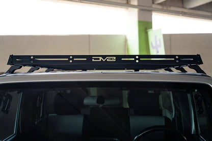 DV8 Offroad Black Steel Roof Rack 300 lb Capacity Bolt-On Gutter Rail Mount