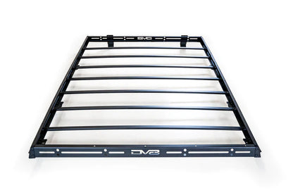 DV8 Offroad Black Steel Roof Rack 300 lb Capacity Bolt-On Gutter Rail Mount