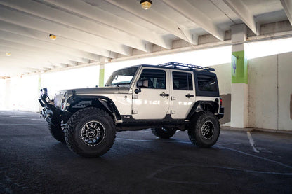 DV8 Offroad Roof Rack for Jeep Wrangler JK Half-Length Fits 2007-2018 Models
