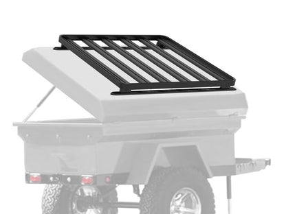 Front Runner Slimline II Rack Kit for Truck Canopy or Trailer – Tall Design, 1475(W) x 2166(L), Black Aluminum