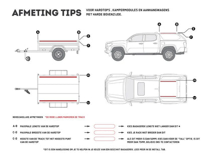 Front Runner Slimline II Pickup Truck Rack 1345mm(W) X 954mm(L) Fits Pickup Truck Canopy or Trailer