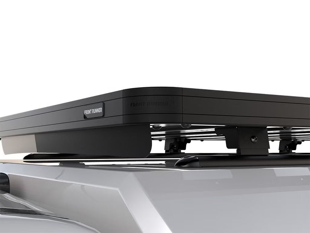 Front Runner Slimline II Rack Kit for Truck Canopy or Trailer – Fits OEM Tracks, Tall Design, 1425(W) x 2570(L), Black Aluminum