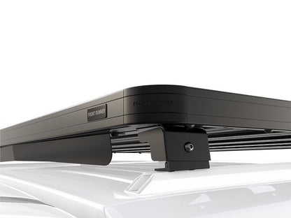Front Runner Slimline II Rack Kit for Truck Canopy or Trailer – Fits OEM Tracks, Tall, 1475(W) x 1358(L), Black Aluminum