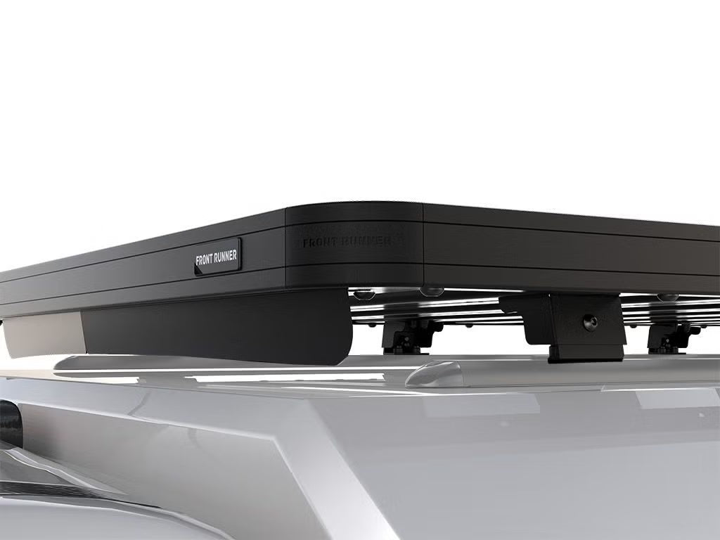 Front Runner Slimline II Rack Kit for Truck Canopy or Trailer – Fits OEM Tracks, Tall Design, 1475(W) x 2166(L), Black Aluminum