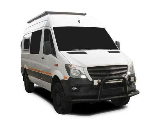 Front Runner Slimline II Roof Rack Kit (Tall) for Van – Fits Volkswagen Crafter – Black Aluminum, Full-Size Cargo Rack (1PC)