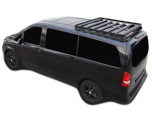 Front Runner Slimline II Roof Rack Kit for Van – Fits 2014–Current Mercedes-Benz V-Class L2 / Metris 126” WB – Black Aluminum, Full-Size (1PC)