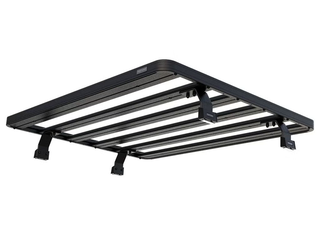 Front Runner Slimline II Load Bed Rack Kit – For Pickup with Roll Top (No OEM Track) – 1425(W) x 1358(L) – Durable Aluminum, Black Finish