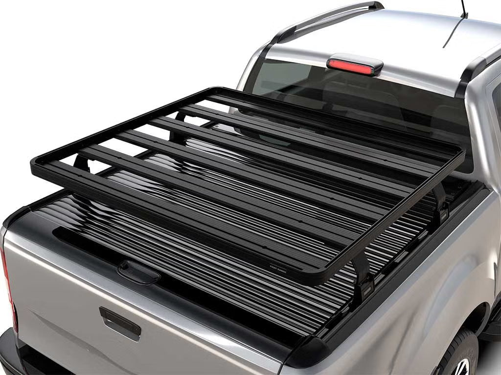 Front Runner Bakkie Roll Top Slimline II Load Bed Rack Kit – Fits Pickup Trucks with Roll Top Cover – 1425(W) x 1156(L) – Heavy-Duty Black Aluminum