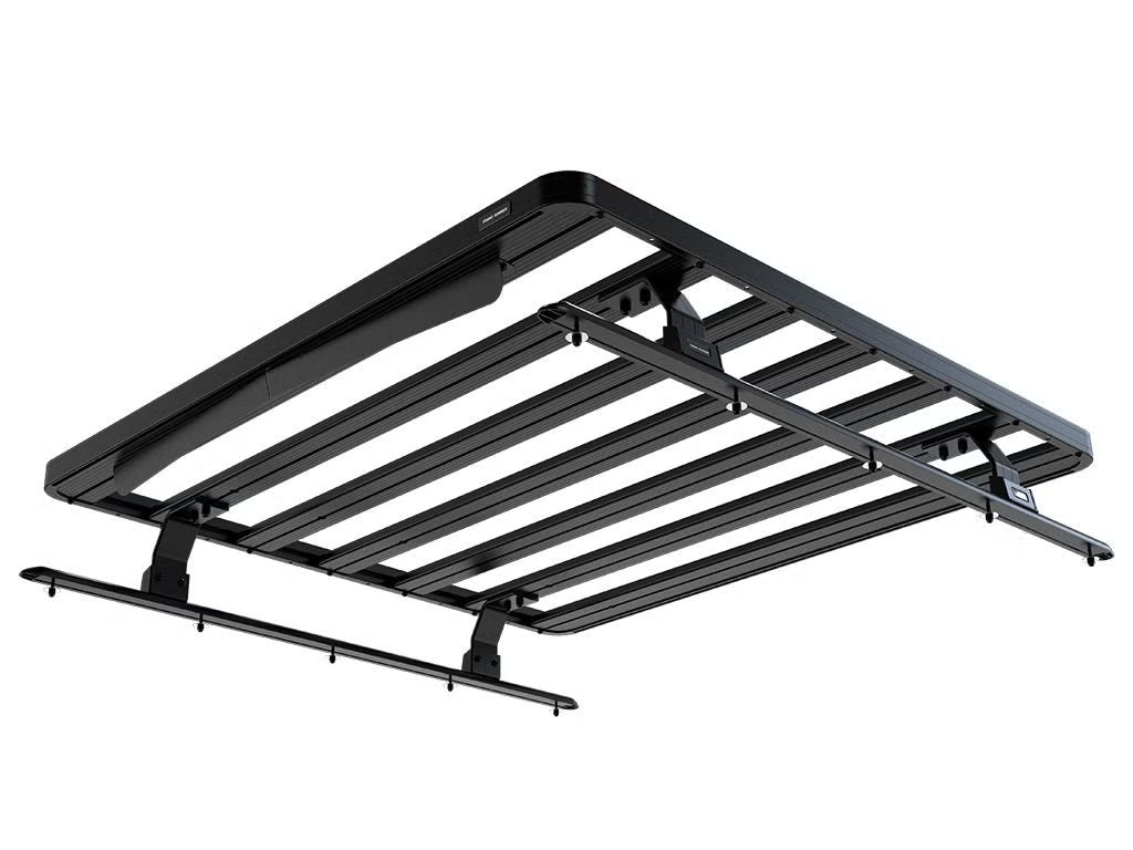Front Runner Slimline II Load Bed Rack Kit for HSP Electric Roll R Cover – Black Aluminum, 1425(W) x 1358(L) – Includes Tracks & Mounts