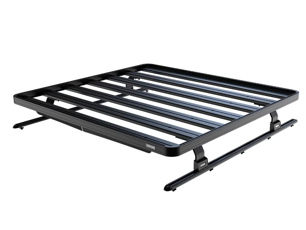 Front Runner Slimline II Load Bed Rack Kit for HSP Electric Roll R Cover – Black Aluminum, 1425(W) x 1358(L) – Includes Tracks & Mounts