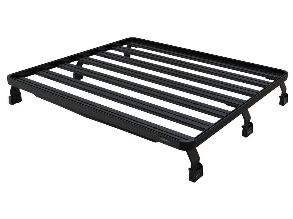 Front Runner Slimline II Load Bed Rack Kit for Truck – Fits Pickup with EGR RollTrac Cover – Black Aluminum, Full-Size Cargo Rack (1PC)