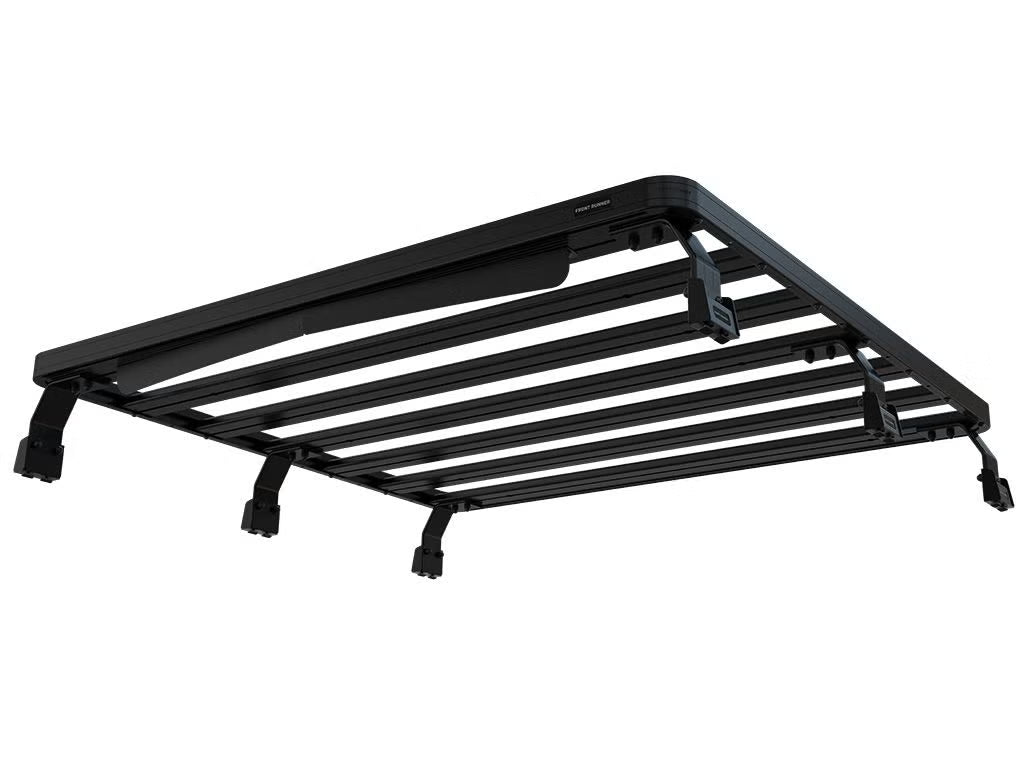 Front Runner Slimline II Load Bed Rack Kit for Truck – Fits Pickup with EGR RollTrac Cover – Black Aluminum, Full-Size Cargo Rack (1PC)