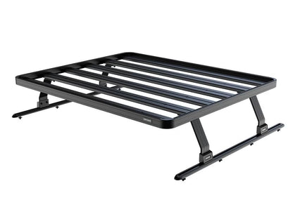Front Runner Slimline II Load Bed Rack Kit for Pickup Truck – Fits Roll Top with No OEM Track – Black Aluminum, Full-Size Cargo Rack (1PC)