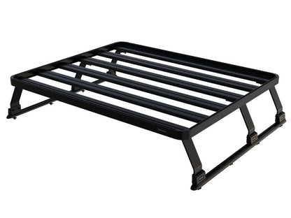 Front Runner Slimline II Load Bed Rack Kit for Pickup Truck – Fits Roll Top with No OEM Track – Black Aluminum, Full-Size Cargo Rack (1PC)