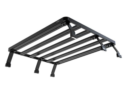 Front Runner Slimline II Load Bed Rack Kit / Tall for Truck – Fits 2014-2022 Ford Ranger Wildtrak with Roll Top Cover – Black Aluminum, Full-Size Cargo Rack (1PC)