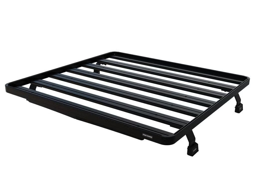 Front Runner Slimline II Load Bed Rack Kit for Truck – Fits Pickup with EGR RollTrac Cover – Black Aluminum, Full-Size Cargo Rack (1PC)