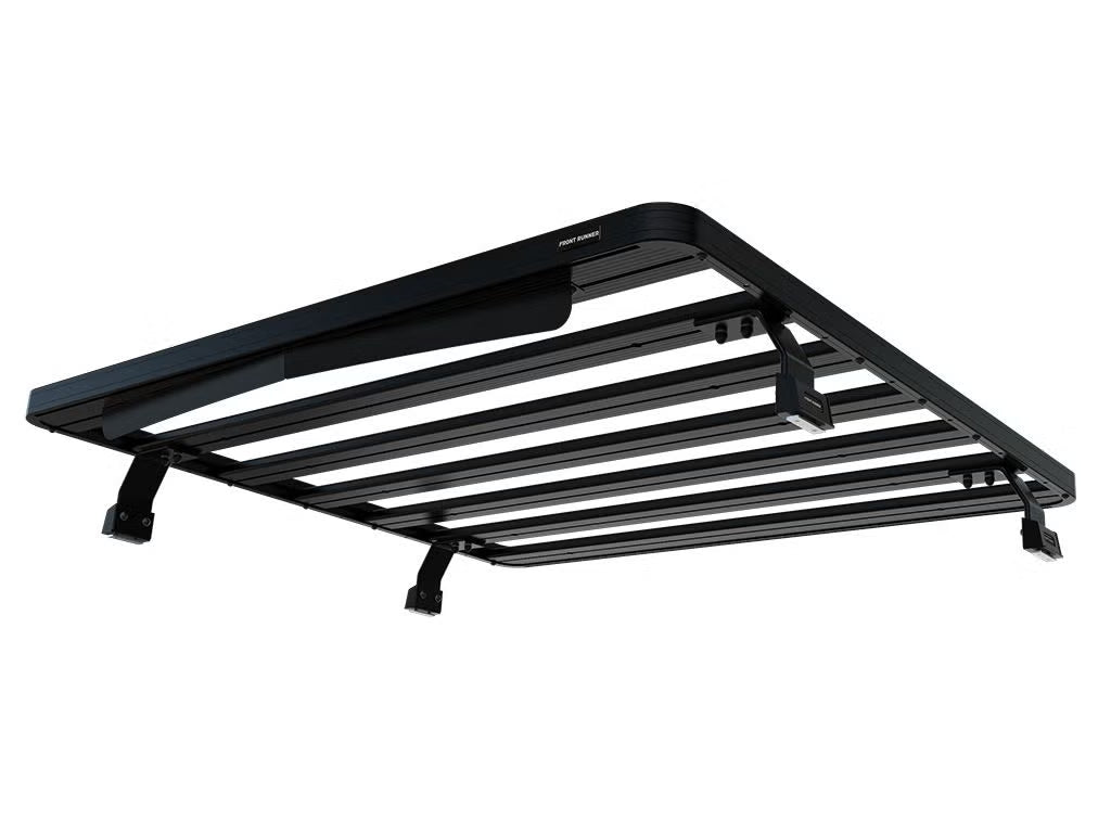 Front Runner Slimline II Load Bed Rack Kit for Truck – Fits Pickup with EGR RollTrac Cover – Black Aluminum, Full-Size Cargo Rack (1PC)