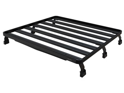 Front Runner Slimline II Load Bed Rack Kit for Truck – Fits Pickup with EGR RollTrac Cover – Black Aluminum, Full-Size Cargo Rack (1PC)