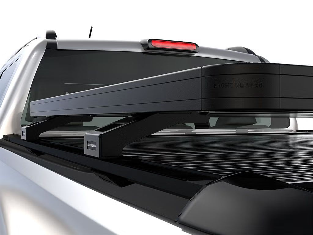 Front Runner Slimline II Load Bed Rack Kit for Truck – Fits Toyota Hilux Legend RS – Black Aluminum, Full-Size Cargo Rack (1PC)