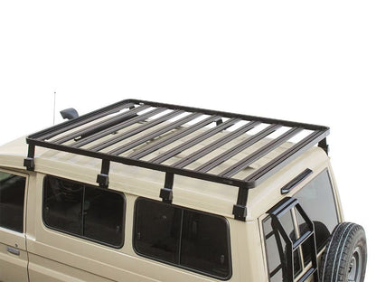 Front Runner Slimline II 3/4 Roof Rack Kit / Tall for SUV – Fits Toyota Land Cruiser 78 Series – 1964mm Black Aluminum Cargo Rack (1PC)